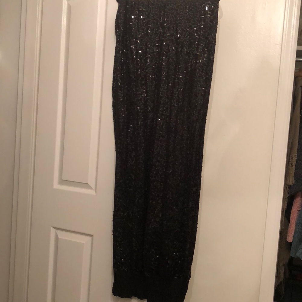 Black sequin shawl